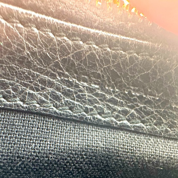 Balenciaga Giant Continental Wallet Black Lambskin Gold Hardware Authentic - Picture 11 of 15